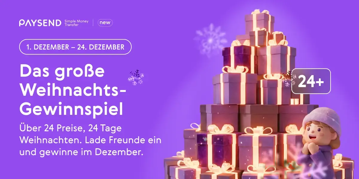 24 Tage Weihnachts-Gewinnspiel – Gewinne bis zu 1.000 $ im Dezember!