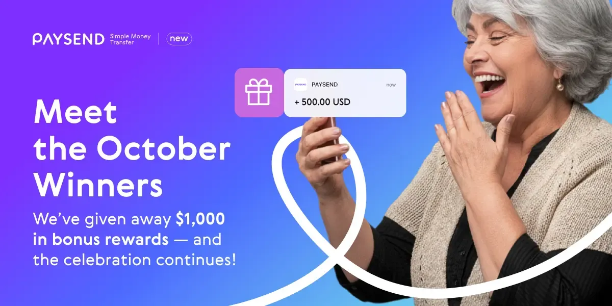 Meet the October Paysend Giveaway Winners
