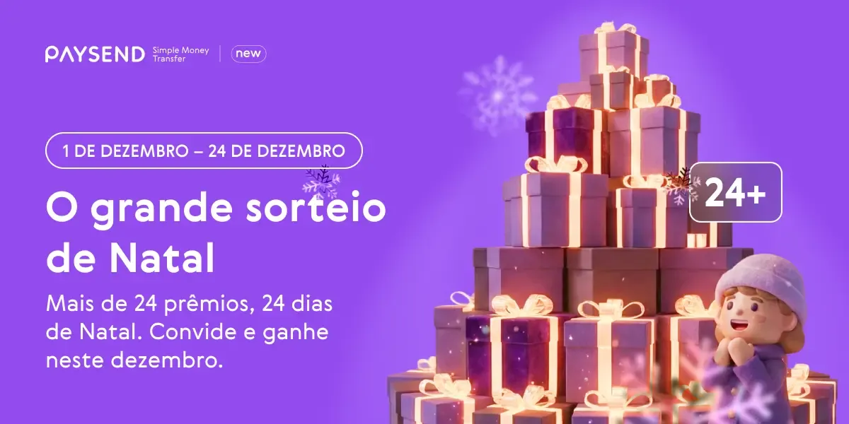 24 Dias de Sorteio de Natal – Ganhe até $1.000 neste dezembro!