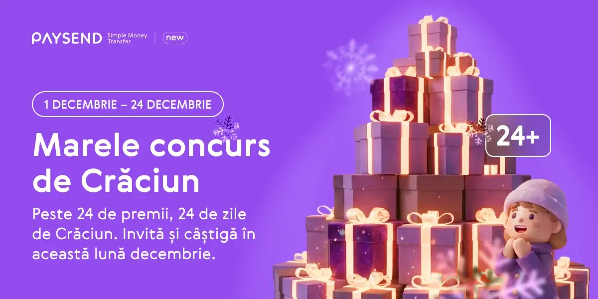 24 de Zile de Giveaway de Crăciun – Câștigă până la 1.000 $ în acest decembrie!